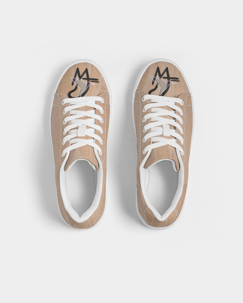 Woodgrain effect Men's Faux-Leather Sneaker