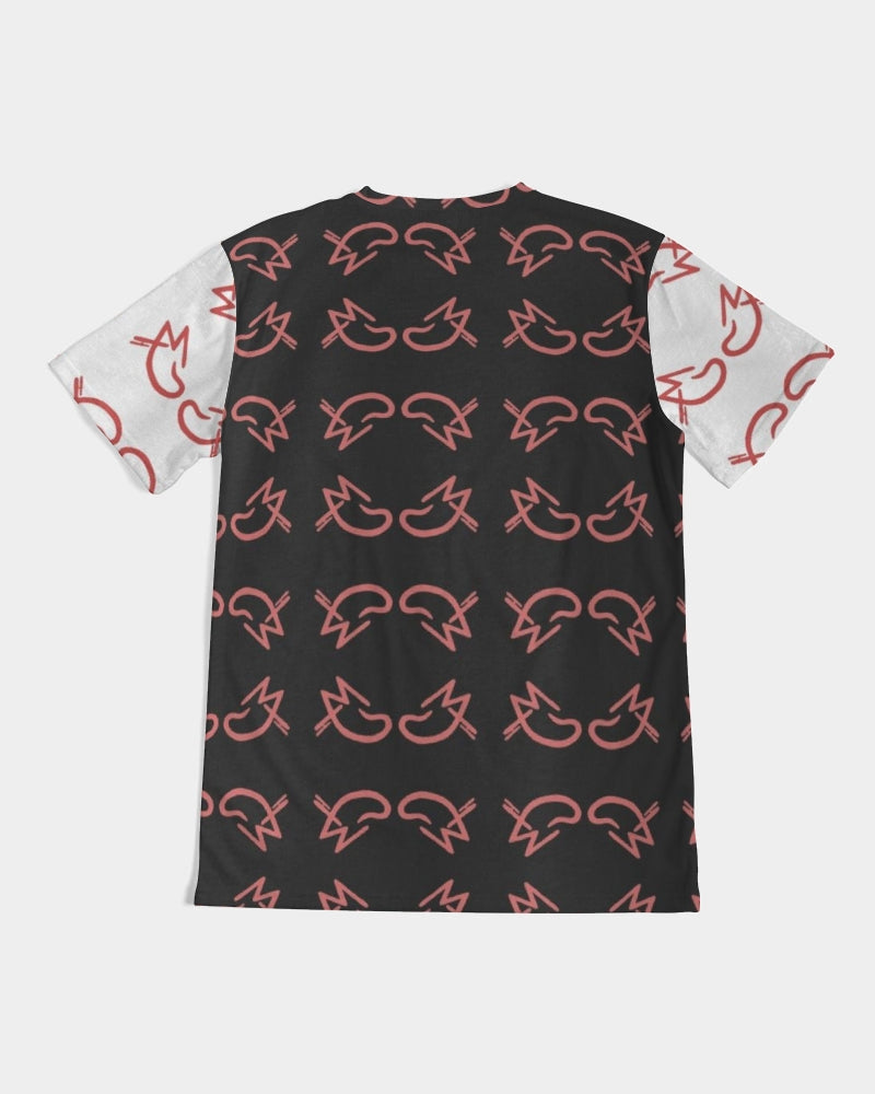 MJ Red & Black Men's All-Over Print Tee