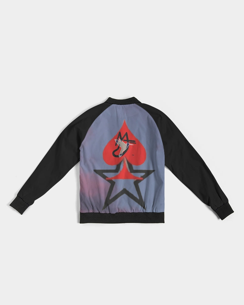 Sky bright Women's All-Over Print Bomber Jacket
