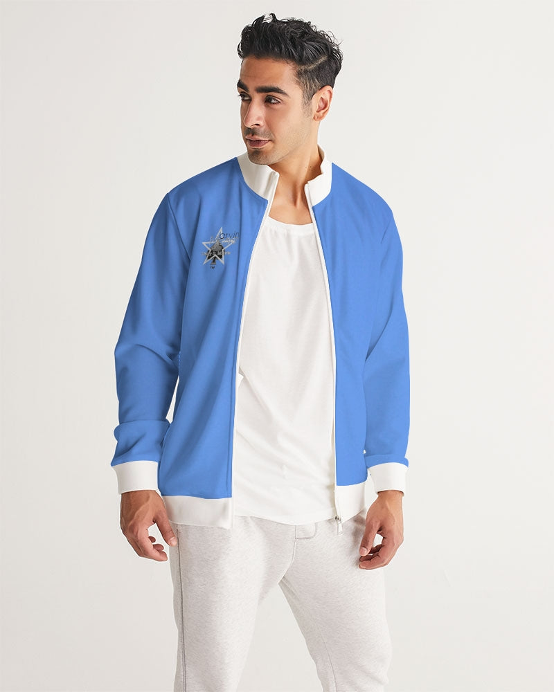 Kingly Blue Men's All-Over Print Track Jacket