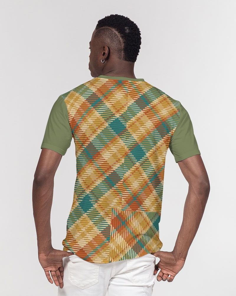 "Soft grid" Men's All-Over Print Pocket Tee