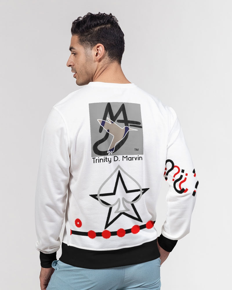 Gospel message BY MARVIN JEANS Men's Classic French Terry Crewneck Pullover