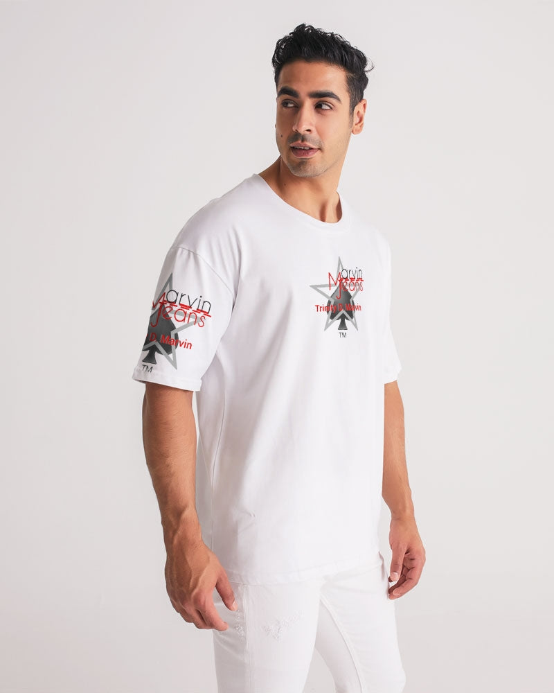 All white Men's Premium Heavyweight Tee