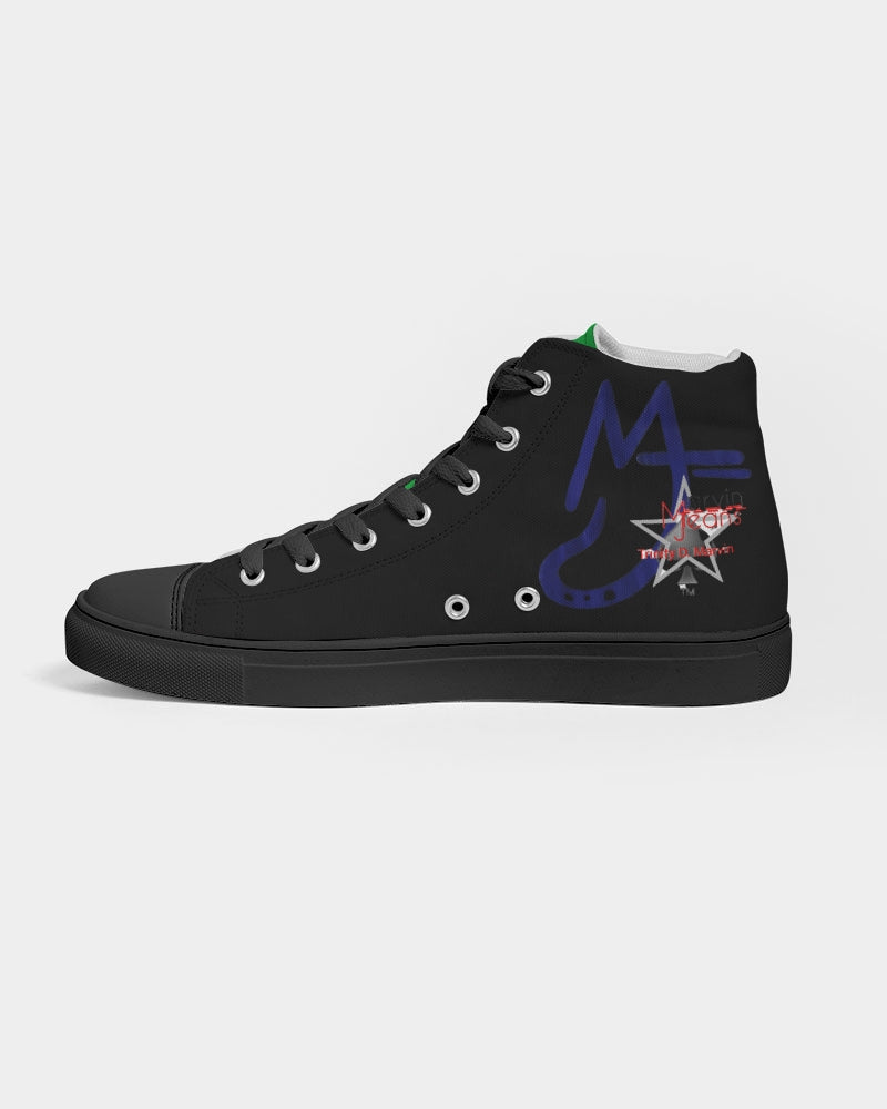 Black Splash by Marvin Jeans and Trinity D Marvin Men's Hightop Canvas Shoe - Black
