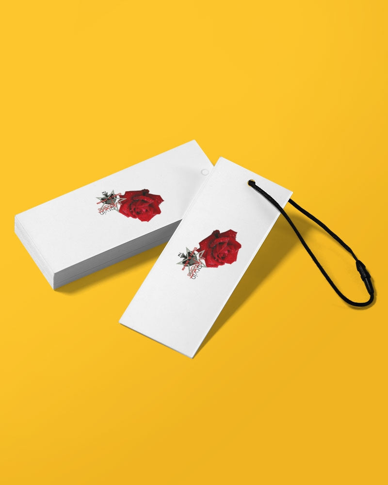 Red rose by Marvin Jeans and Trinity D Marvin Bulk Custom Hangtags