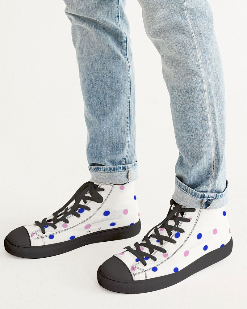 Dots 2.0 by Marvin Jeans and Trinity D Marvin Men's Hightop Canvas Shoe - Black