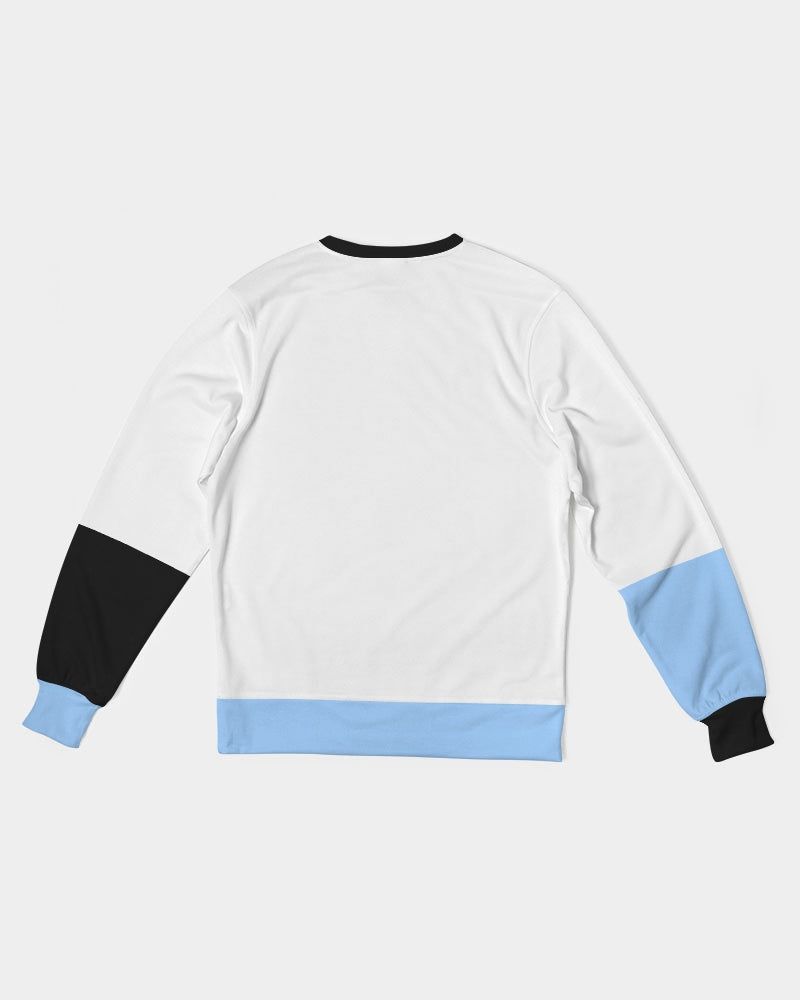 Baby blue by Marvin Jeans Men's Classic French Terry Crewneck Pullover