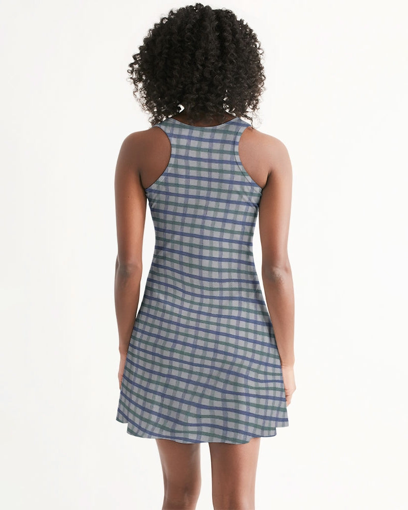 Grid mix by Trinity D. Marvin and Marvin Jeans Women's Racerback Dress