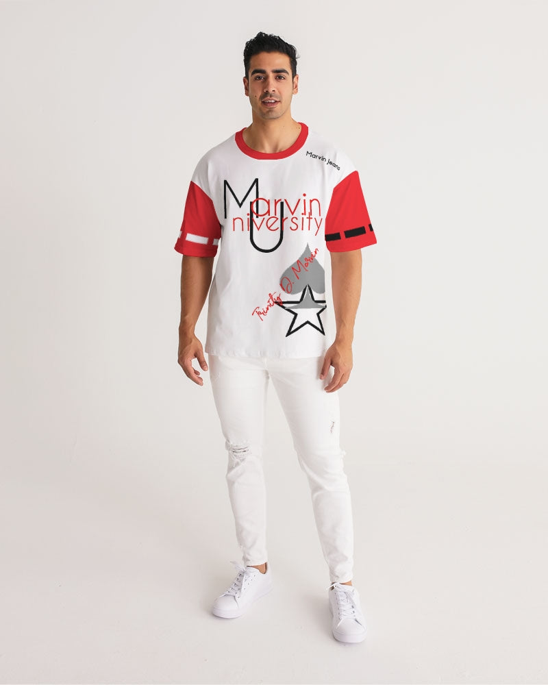 Marvin University red by Marvin Jeans and Trinity D Marvin Men's Premium Heavyweight Tee
