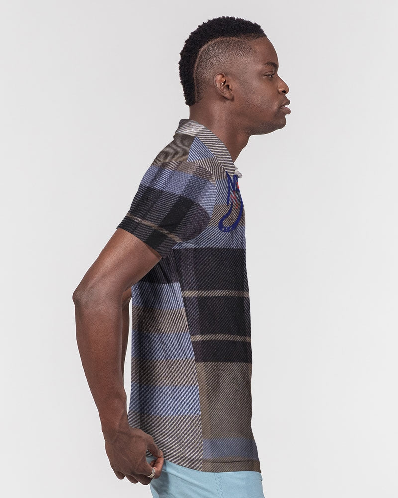 Fashion Icon 2 by Trinity D Marvin and Marvin Jeans Men's Slim Fit Short Sleeve Polo