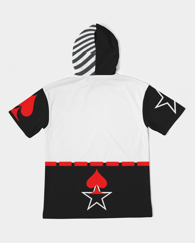 Zebra red by Trinity D. Marvin Men's Premium Heavyweight Short Sleeve Hoodie