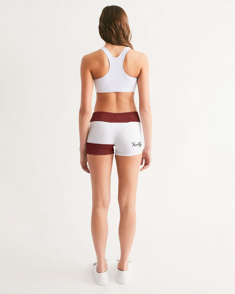 Gator red Women's Mid-Rise Yoga Shorts