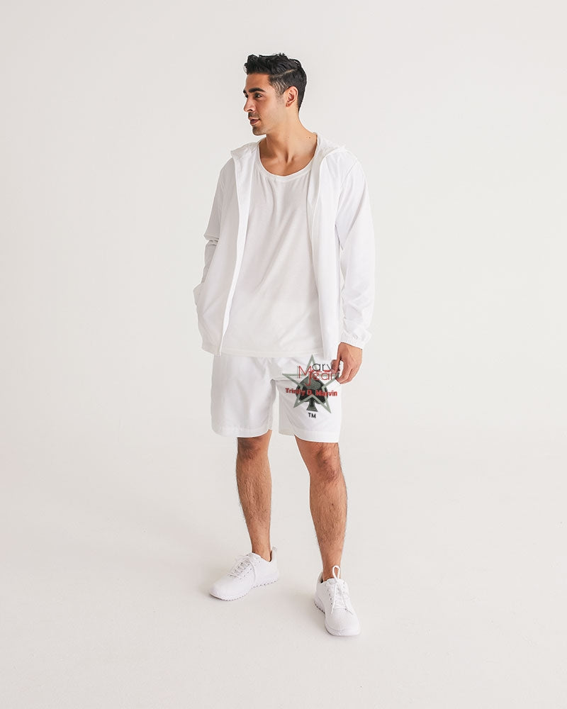 All white BY MARVIN JEANS Men's Jogger Shorts