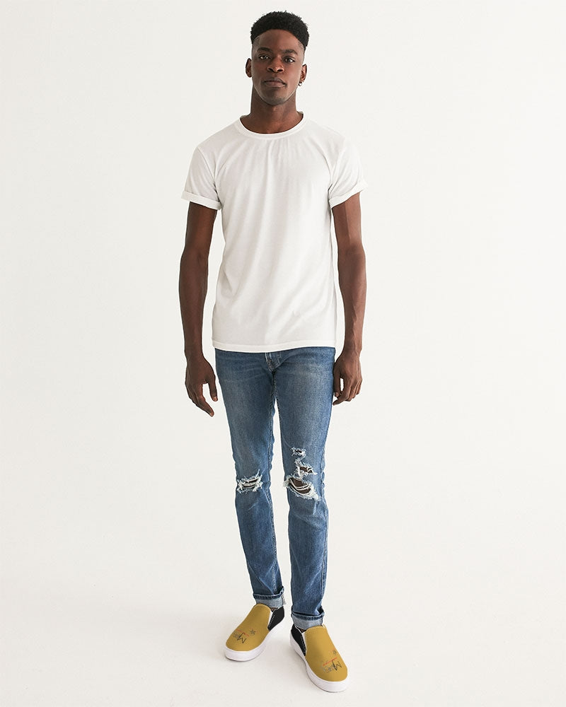 Gold and black by Marvin Jeans and Trinity D Marvin Men's Slip-On Canvas Shoe
