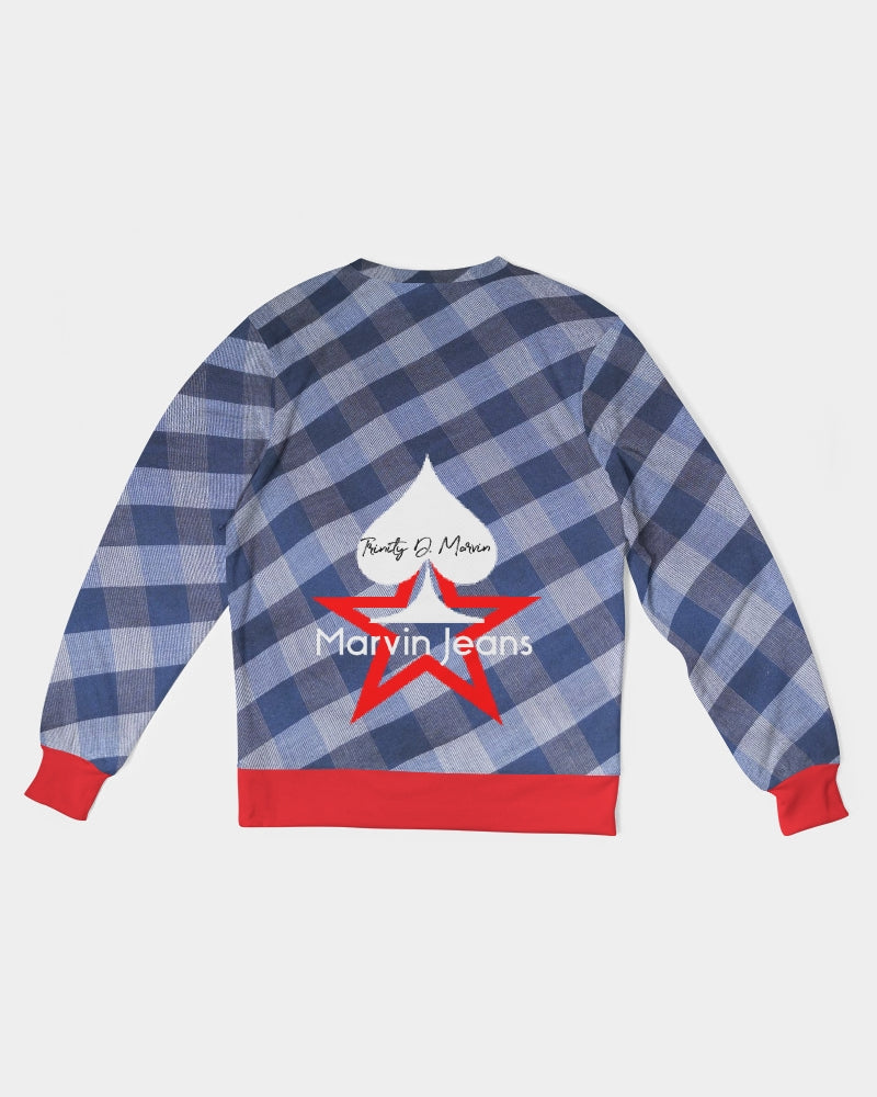 Ever red Gospel message Men's Classic French Terry Crewneck Pullover