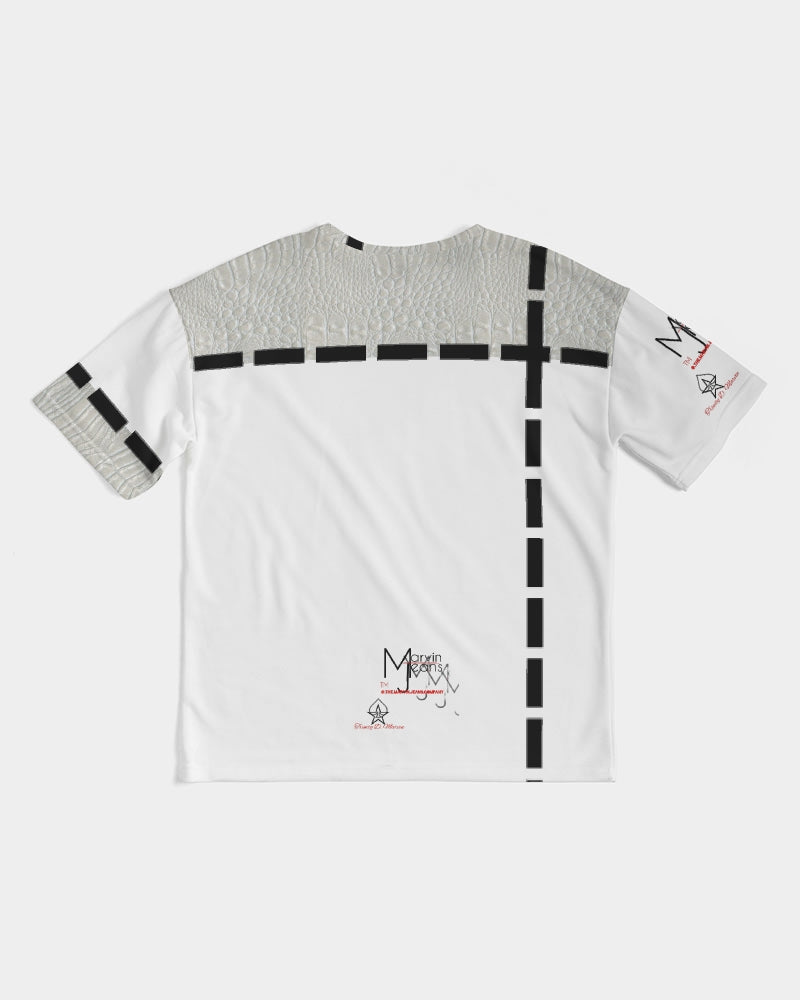 Flawless gator white by Marvin Jeans and Trinity D Marvin Men's Premium Heavyweight Tee