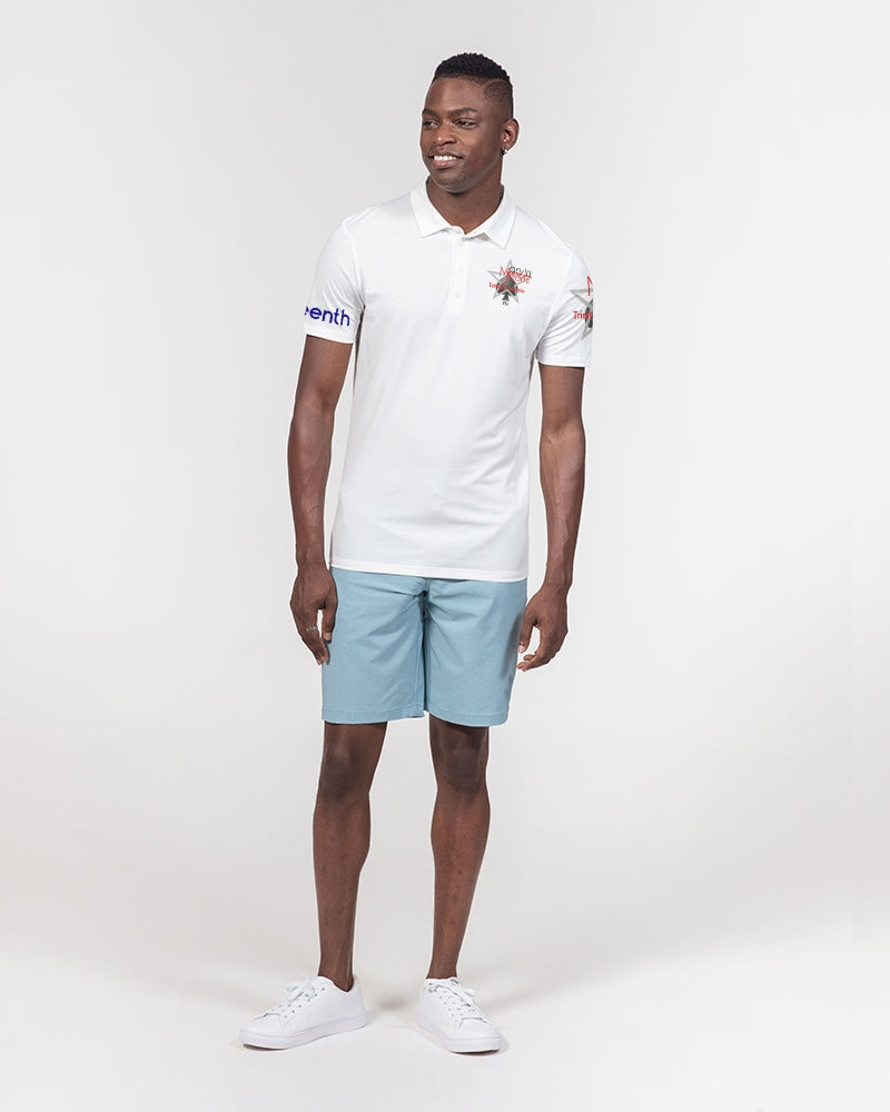 Juneteenth BY MARVIN JEANS Men's Slim Fit Short Sleeve Polo