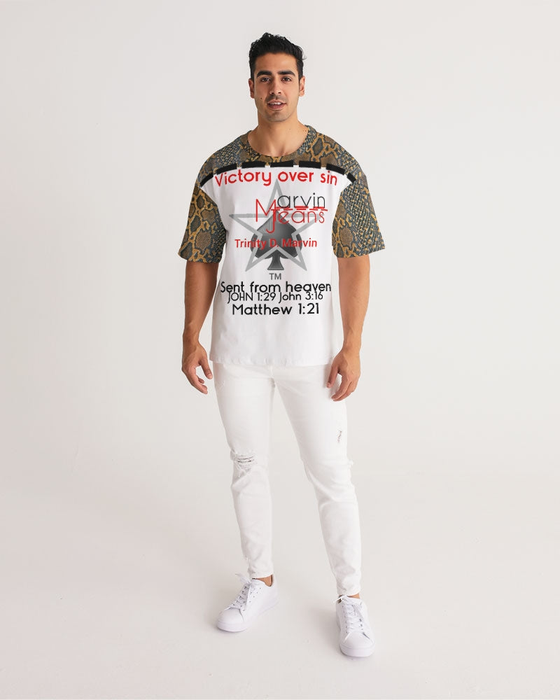 Sent from heaven by Marvin Jeans and Trinity D.Marvin Men's Premium Heavyweight Tee