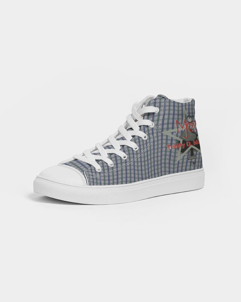 Grid mix by Trinity D. Marvin and Marvin Jeans Men's Hightop Canvas Shoe