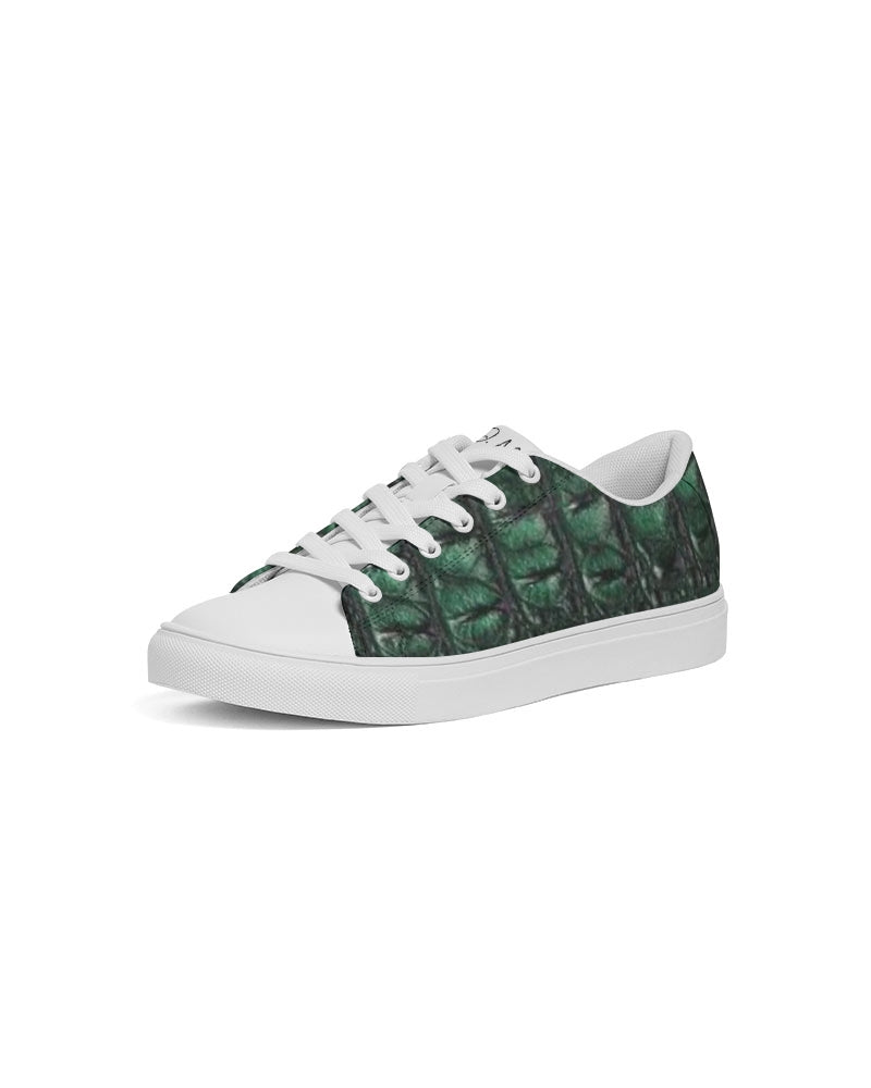 Gator white by Trinity D. Marvin Men's Faux-Leather Sneaker