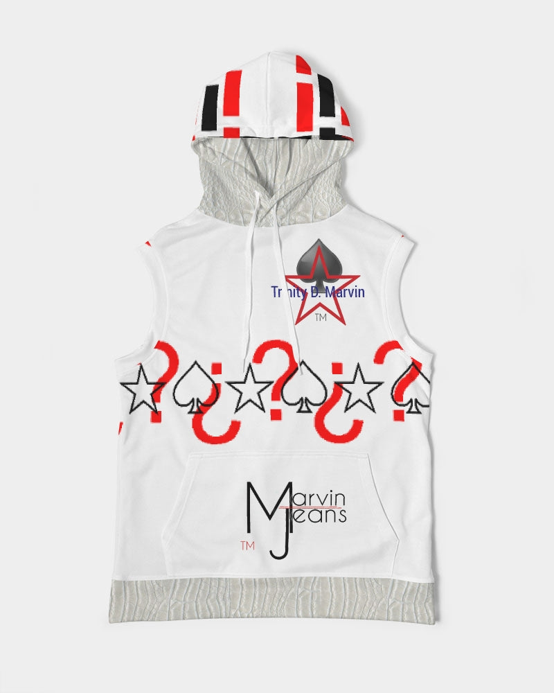 Gator White (all white Legacy) by Trinity D. Marvin Men's Premium Heavyweight Sleeveless Hoodie