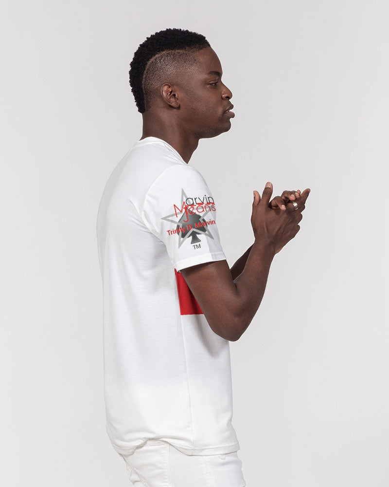 Red and White Men's Everyday Pocket Tee
