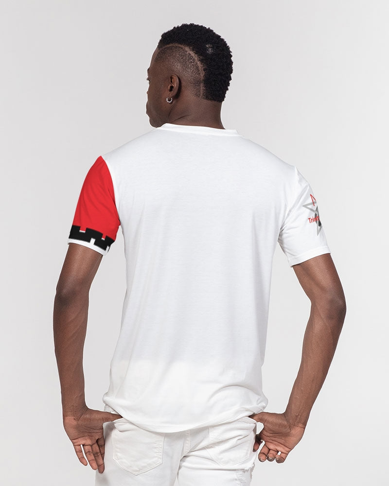 Red and White Men's Everyday Pocket Tee