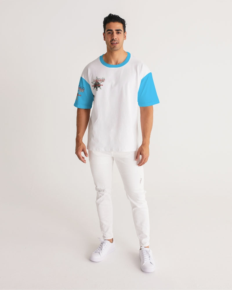 Louid blue by Marvin Jeans and Trinity D Marvin Men's Premium Heavyweight Tee