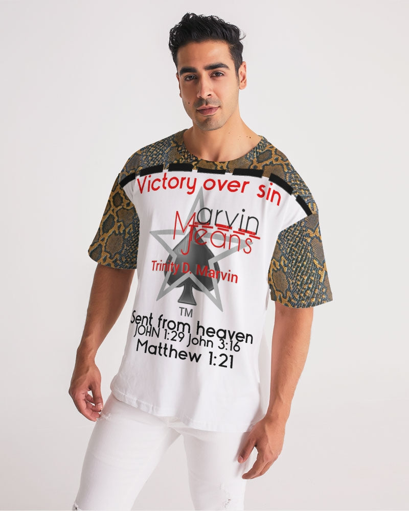 Sent from heaven by Marvin Jeans and Trinity D.Marvin Men's Premium Heavyweight Tee