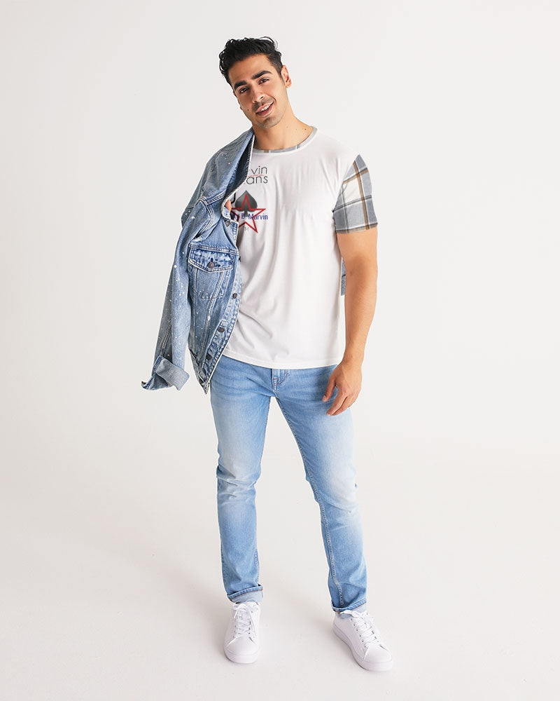 Plaid city by Trinity D Marvin and Marvin Jeans Men's Tee