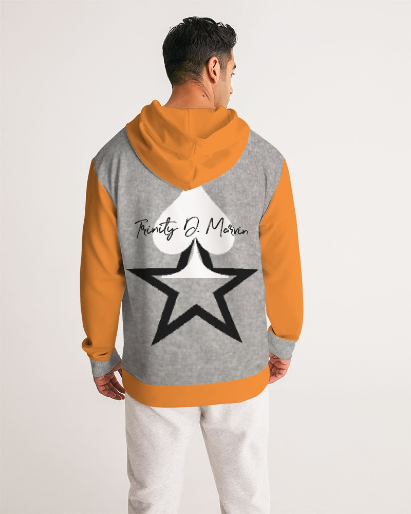 Cool grey orange by Marvin Jeans and Trinity D Marvin Men's Hoodie