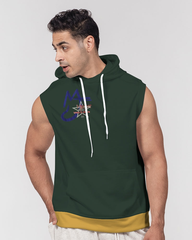 Dark green gold by Marvin Jeans and Trinity D Marvin Men's Premium Heavyweight Sleeveless Hoodie