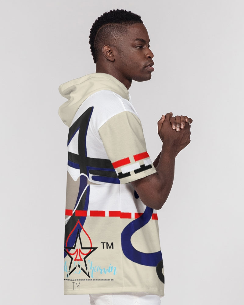 Logo's BY MARVIN JEANS Men's Premium Heavyweight Short Sleeve Hoodie