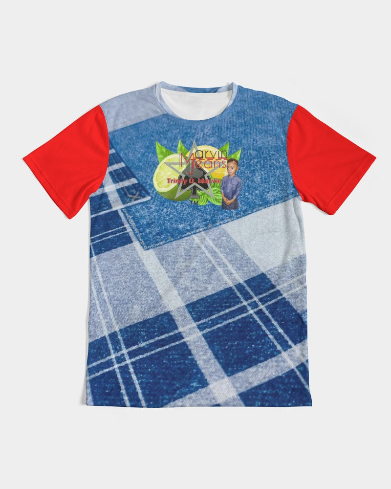 Denim red 1.0 by Marvin Jeans and Trinity D Marvin Men's Tee