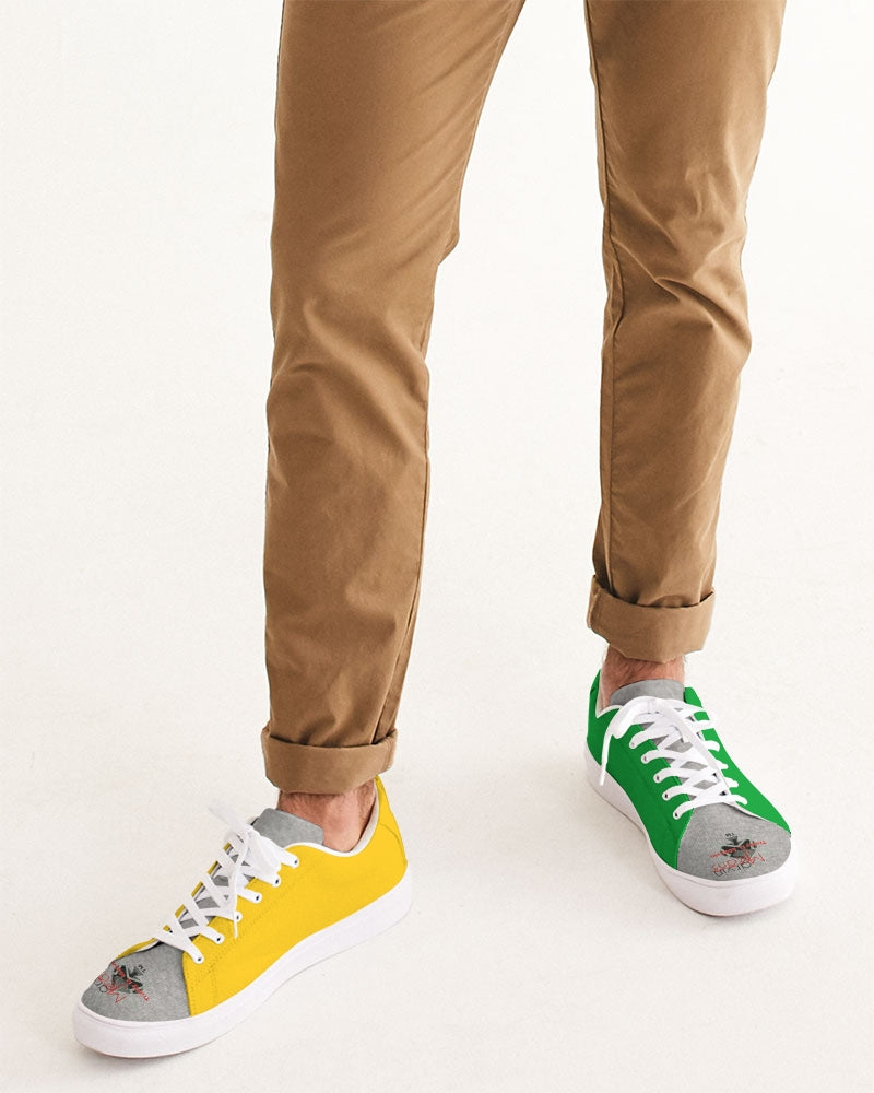 Lemon Lime Green Bay cool grey tip by Marvin Jeans and Trinity D Marvin Men's Faux-Leather Sneaker
