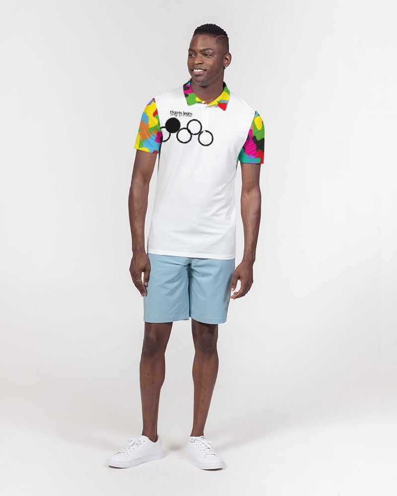 Crazy combo by Marvin Jeans and Trinity D Marvin Men's Slim Fit Short Sleeve Polo