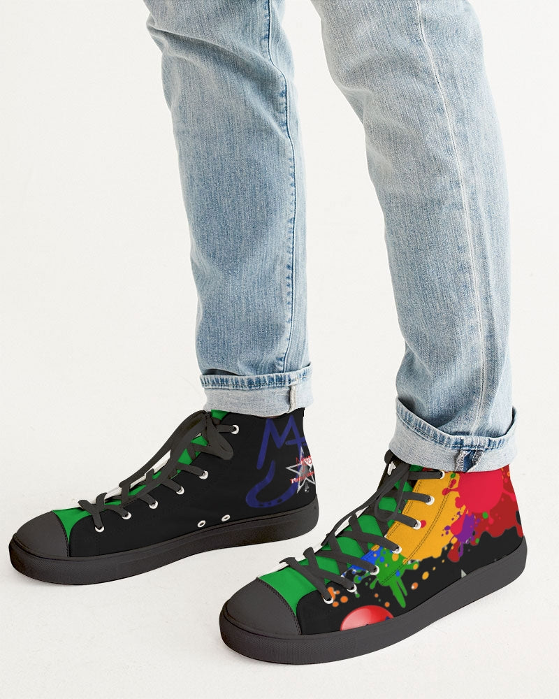 Black Splash by Marvin Jeans and Trinity D Marvin Men's Hightop Canvas Shoe - Black