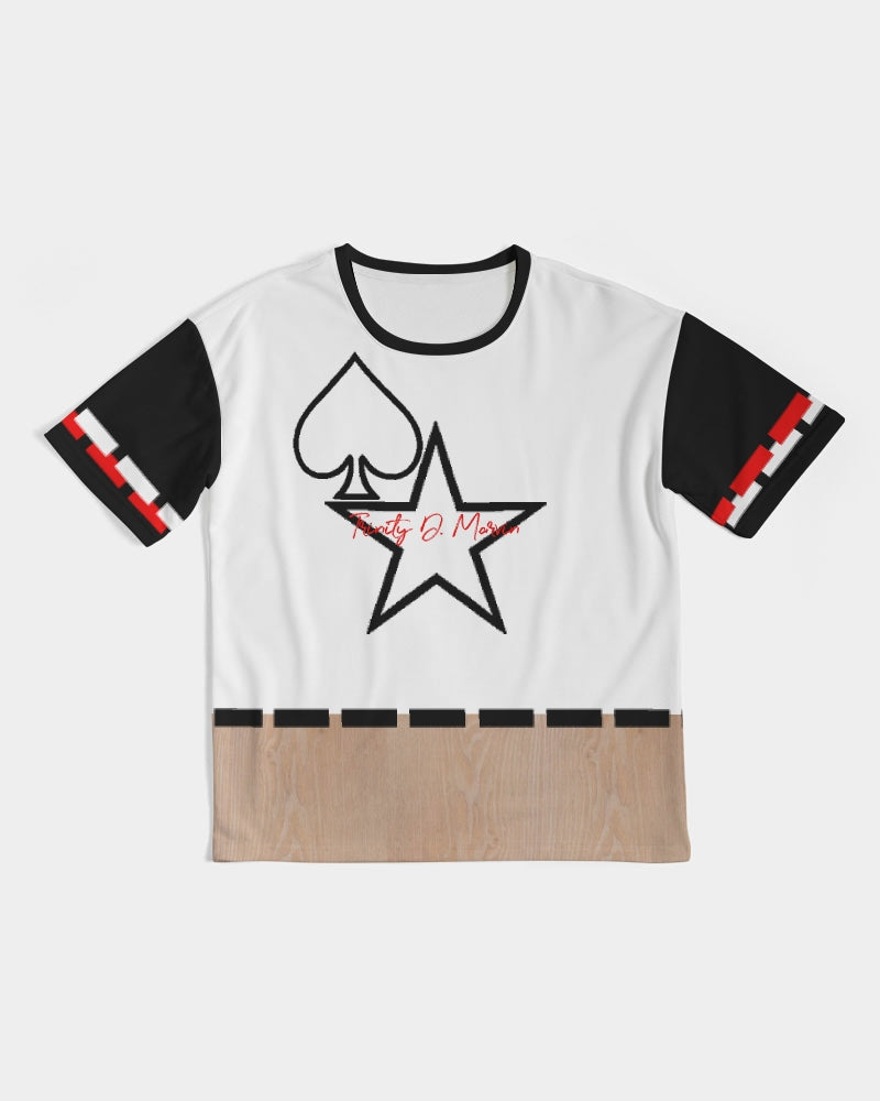 Woodgrain black & red Men's Premium Heavyweight Tee
