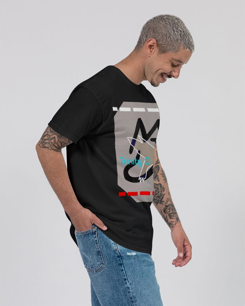 Black light grey by Marvin Jeans and Trinity D Marvin Unisex Ultra Cotton T-Shirt | Gildan
