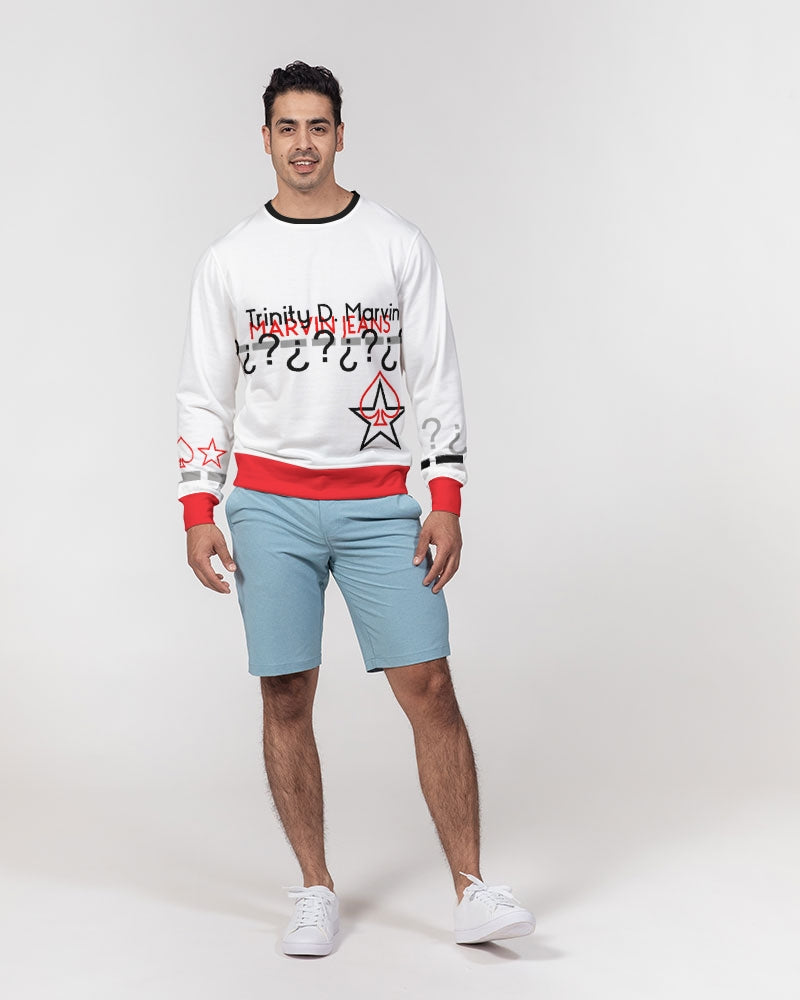 @the MARVIN JEANS company Men's Classic French Terry Crewneck Pullover