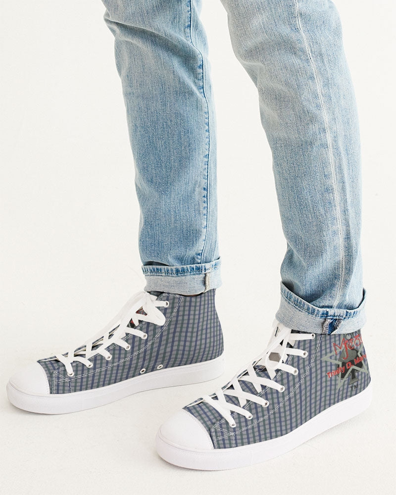 Grid mix by Trinity D. Marvin and Marvin Jeans Men's Hightop Canvas Shoe