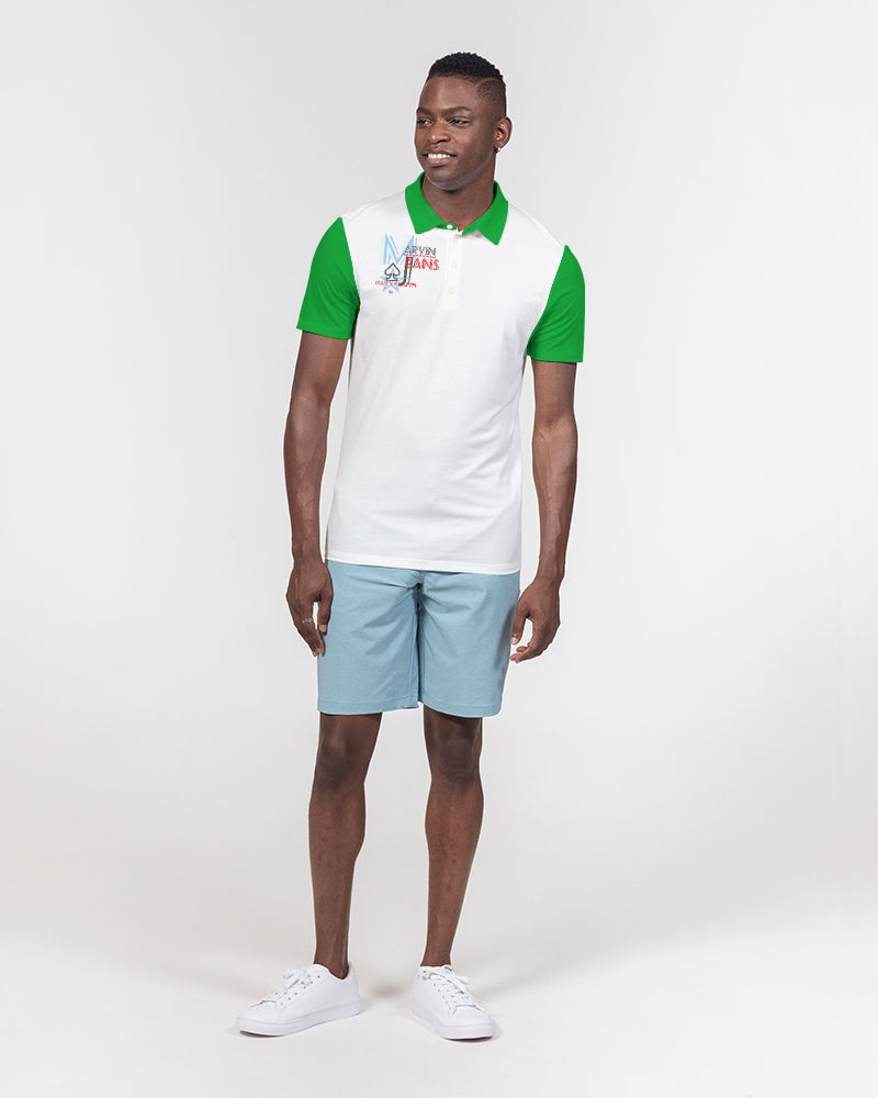 Above greatness by Trinity D. Marvin and Marvin Jeans Men's Slim Fit Short Sleeve Polo