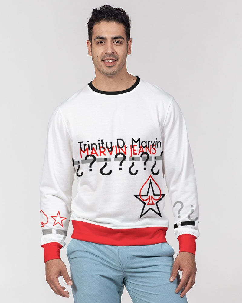 @the MARVIN JEANS company Men's Classic French Terry Crewneck Pullover