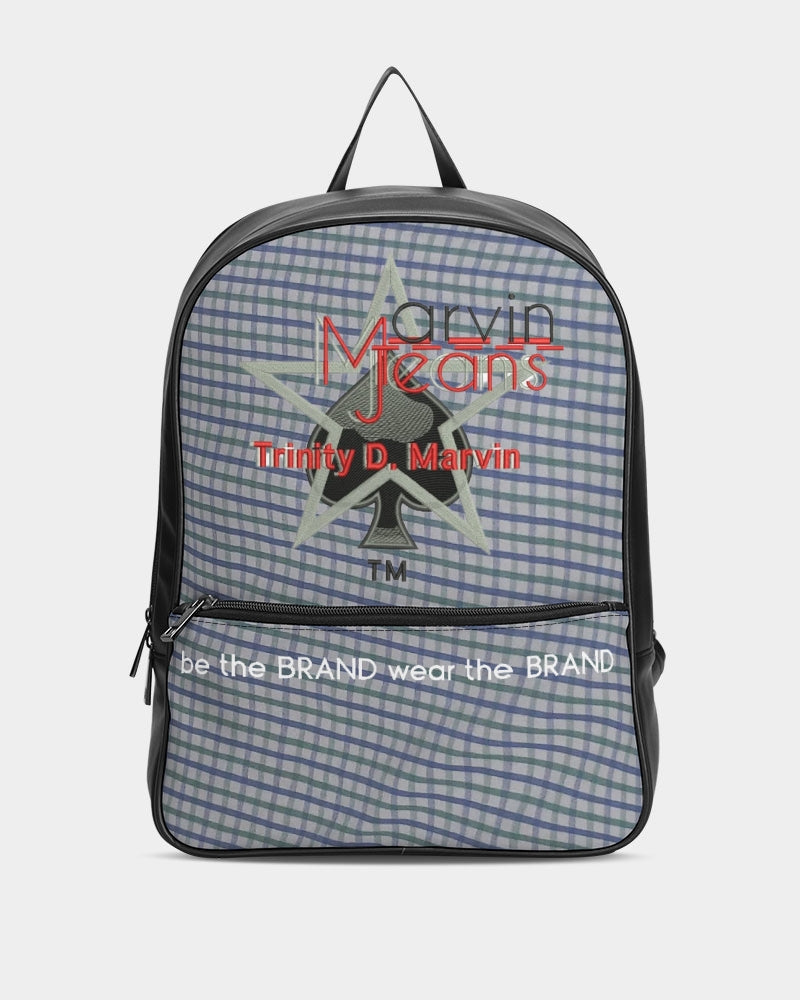 Grid mix by Trinity D. Marvin and Marvin Jeans Classic Faux Leather Backpack