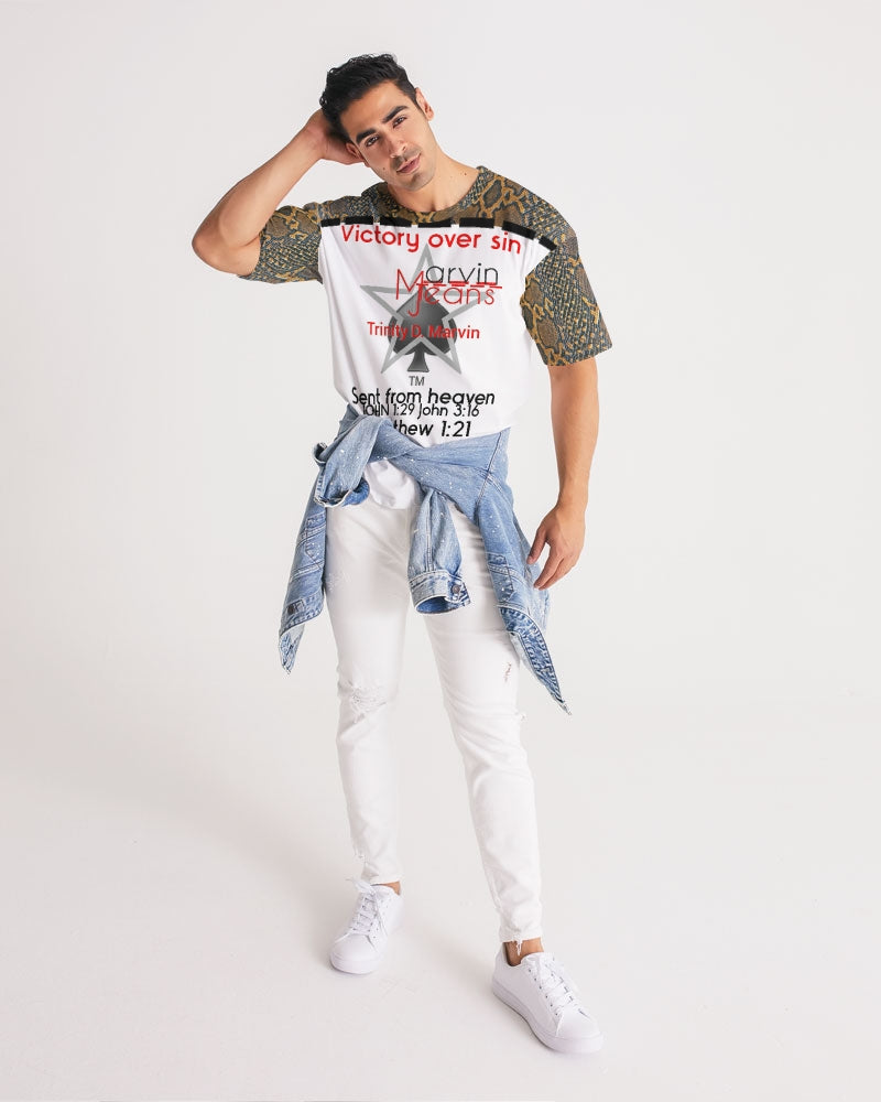Sent from heaven by Marvin Jeans and Trinity D.Marvin Men's Premium Heavyweight Tee