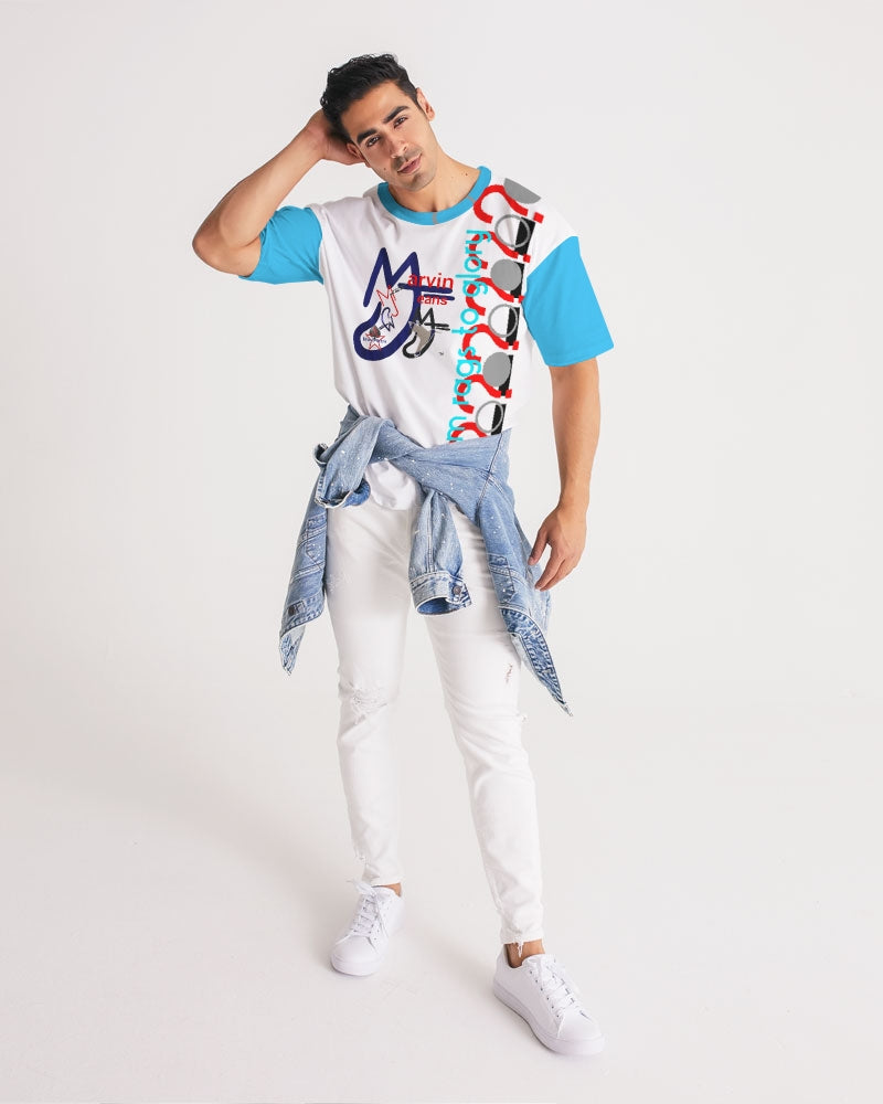 Loud blue by Marvin Jeans and Trinity D Marvin Men's Premium Heavyweight Tee