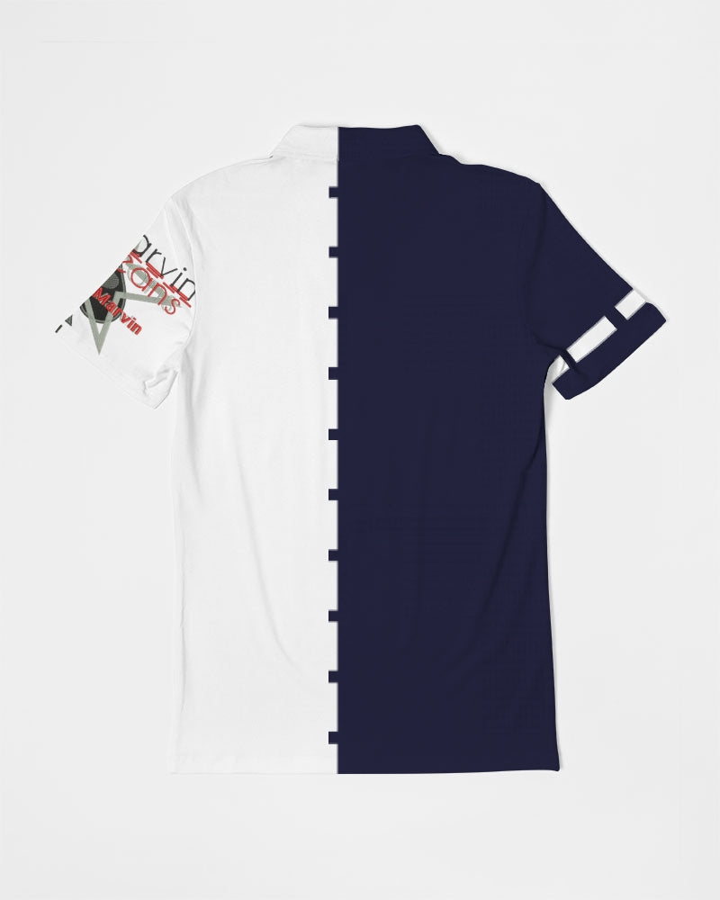Dark splash by Marvin Jeans and Trinity D Marvin Men's Slim Fit Short Sleeve Polo