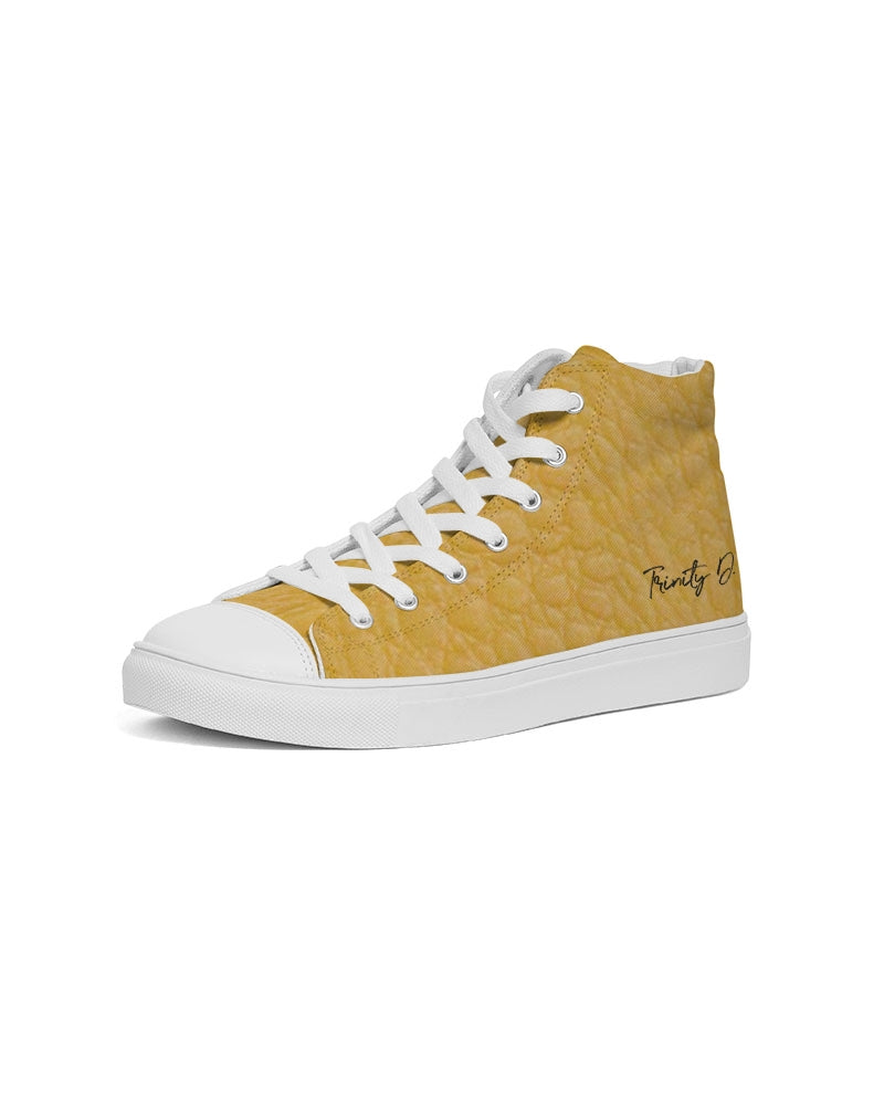 Gator yellow by Trinity D Marvin Men's Hightop Canvas Shoe