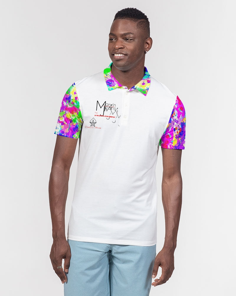 Low tide by Marvin Jeans and Trinity D Marvin Men's Slim Fit Short Sleeve Polo