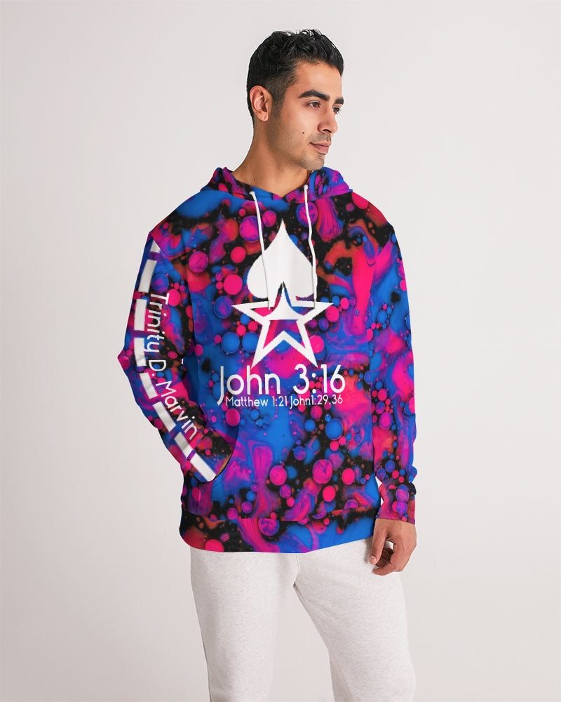 Hight tide John 3:16 by Marvin Jeans and Trinity D Marvin Men's Hoodie